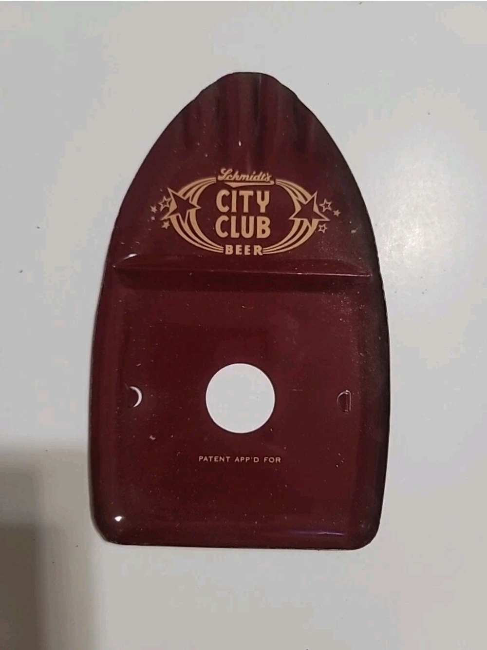Vintage Schmidt‎ City Club Ashtray And Tip Beer Advertising Bar Restaurant